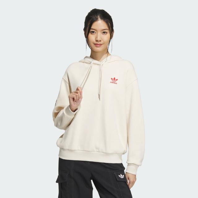 【adidas 愛迪達】連帽上衣 帽T 女 - Originals IW9414