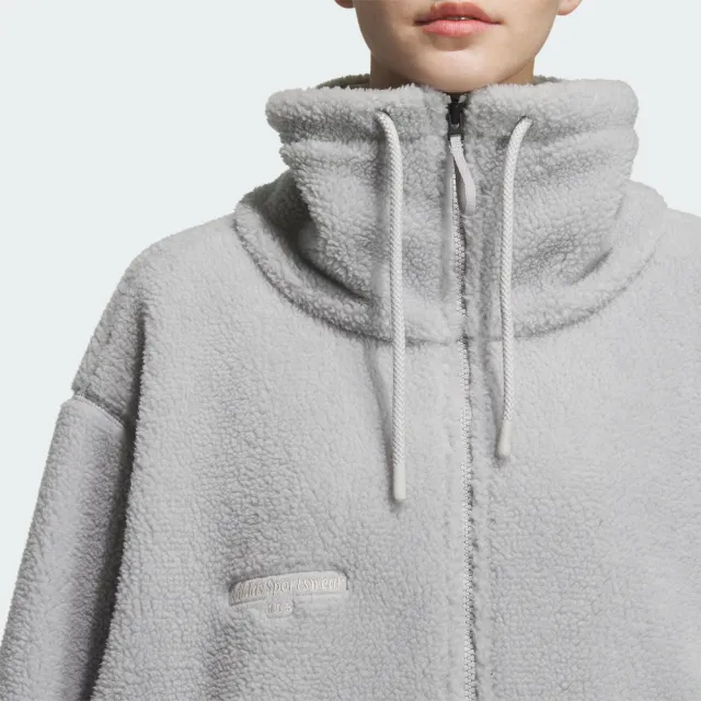 【adidas 官方旗艦】LOUNGE 運動外套 抓絨 女 IP7057
