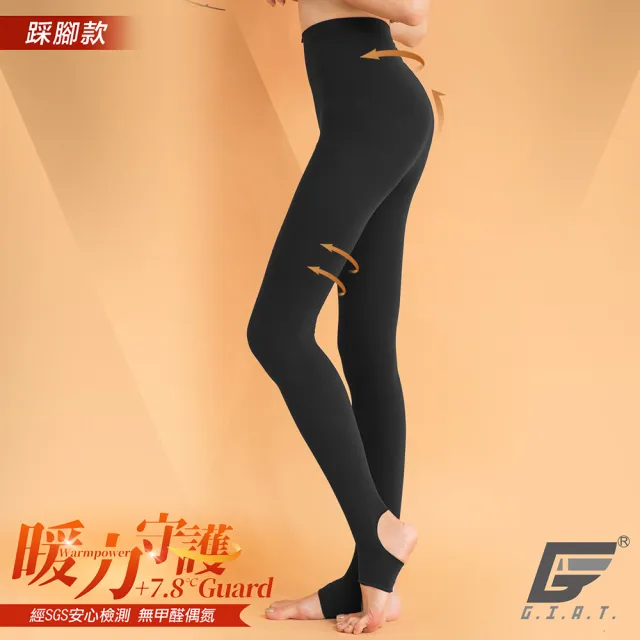 【GIAT】3件組-刷毛褲襪 180D暖力守護(台灣製MIT)