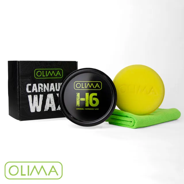 【OLIMA】H6經典好蠟Original Carnauba Wax(棕梠、棕櫚蠟 打蠟 光澤感極佳 超潑水 延展佳 汽車蠟汽車美容)
