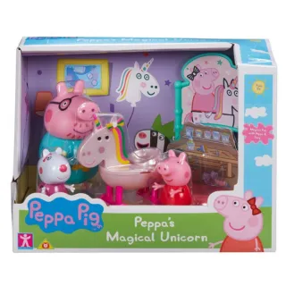 【寶寶共和國】Peppa pig 粉紅豬 主題裝扮遊樂組 獨角獸款 福利品(家家酒玩具 裝扮玩具)