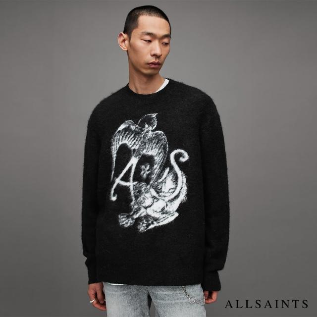 【ALLSAINTS】WILDER 羊毛針織上衣Black MK004Z(寬鬆版型)