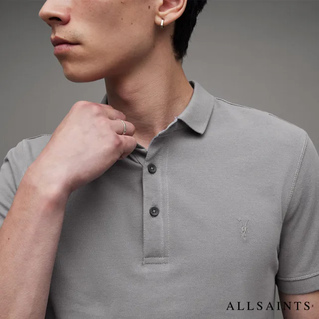 【ALLSAINTS】REFORM POLO衫ALUMINIUM GREY MD051H(修身版型)