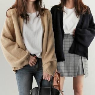 【LANNI 藍尼】★短版針織開襟衫外套(秋冬/上衣/女裝)