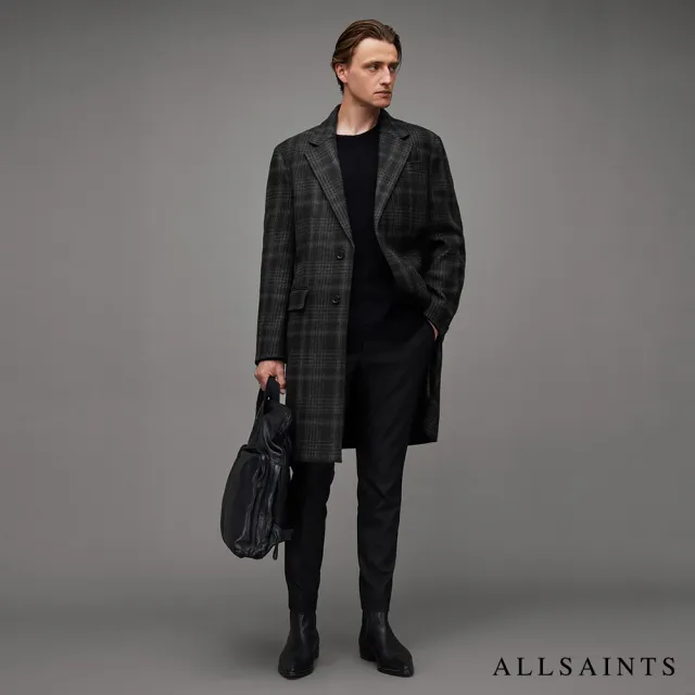 【ALLSAINTS】SARGAS 羊毛中長版大衣 MC028Z(舒適版型)