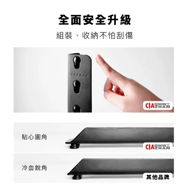 【空間特工】黑色角鋼層架 客製訂製估價(收納架/物料架/倉儲架/置物架/鐵架/展示架/廚房收納/電器架/鐵架)