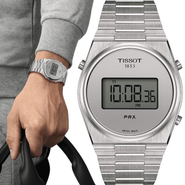 【TISSOT 天梭 官方授權】PRX Digital 數位石英手錶 手錶 _(T1374631103000)