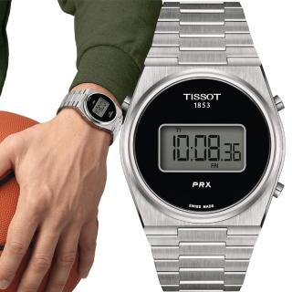 【TISSOT 天梭 官方授權】PRX Digital 數位石英手錶 手錶(T1374631105000)