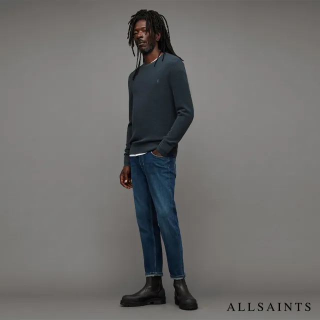 【ALLSAINTS】IVAR 羊毛針織上衣BEETLE BLUE MK034P(常規版型)