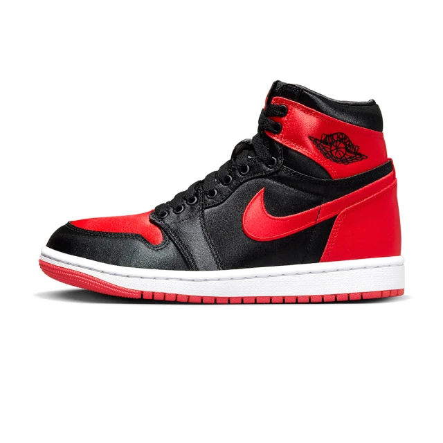 NIKE 耐吉NIKE 耐吉 Jordan 1 Retro High OG 女鞋 黑紅色 絲綢 喬丹 AJ1 休閒鞋 FD4810-061