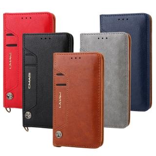 【Aguchi 亞古奇】Samsung Galaxy S23 Ultra 頂級皮質手感 多卡槽皮夾手機皮套(隱形磁扣 滑式時尚卡夾)
