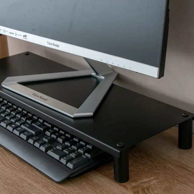【ikloo】省空間桌上螢幕架 鍵盤架1入
