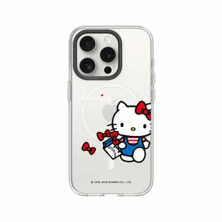 【RHINOSHIELD 犀牛盾】iPhone 15系列 Clear MagSafe兼容 磁吸透明手機殼/Shopping day(Hello Kitty)