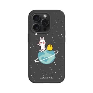 【RHINOSHIELD 犀牛盾】iPhone 15/Plus/Pro/Max SolidSuit MagSafe相容 磁吸手機殼/小宇宙(懶散兔與啾先生)