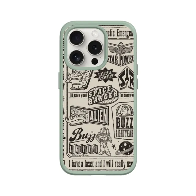 【RHINOSHIELD 犀牛盾】iPhone 15/Plus/Pro/Max SolidSuit背蓋手機殼/玩具總動員-美式風格(迪士尼)