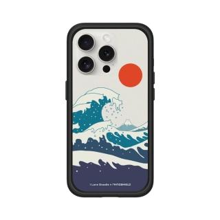 【RHINOSHIELD 犀牛盾】iPhone 15/Plus/Pro/Max Mod NX MagSafe相容 手機殼/貓咪海浪(I Love Doodle)