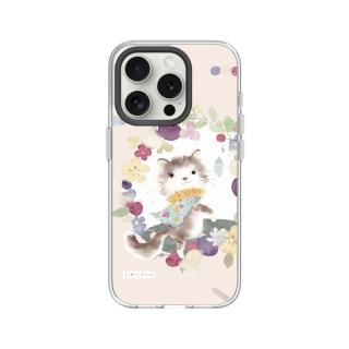 【RHINOSHIELD 犀牛盾】iPhone 15系列 Clear MagSafe相容 磁吸透明手機殼/跟我走貓咪(涼豐系列)