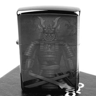 【Zippo】美系~Knight Fight-侍-武士圖案設計打火機