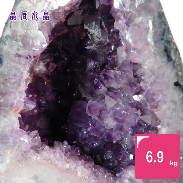 【晶辰水晶】5A級招財天然巴西紫晶洞 6.9kg(FA111)