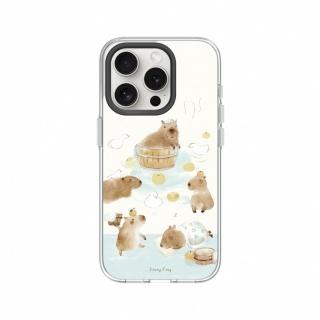 【RHINOSHIELD 犀牛盾】iPhone 15/Plus/15 Pro/Max Clear透明防摔手機殼/涼豐系列-水豚君(涼豐)