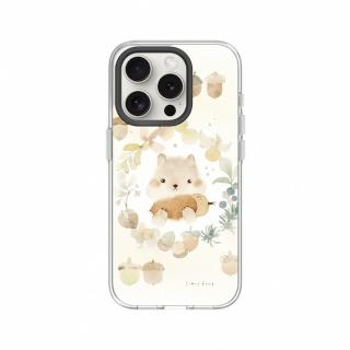 【RHINOSHIELD 犀牛盾】iPhone 15/Plus/15 Pro/Max Clear透明防摔手機殼/涼豐系列-松果與小松鼠(涼豐)