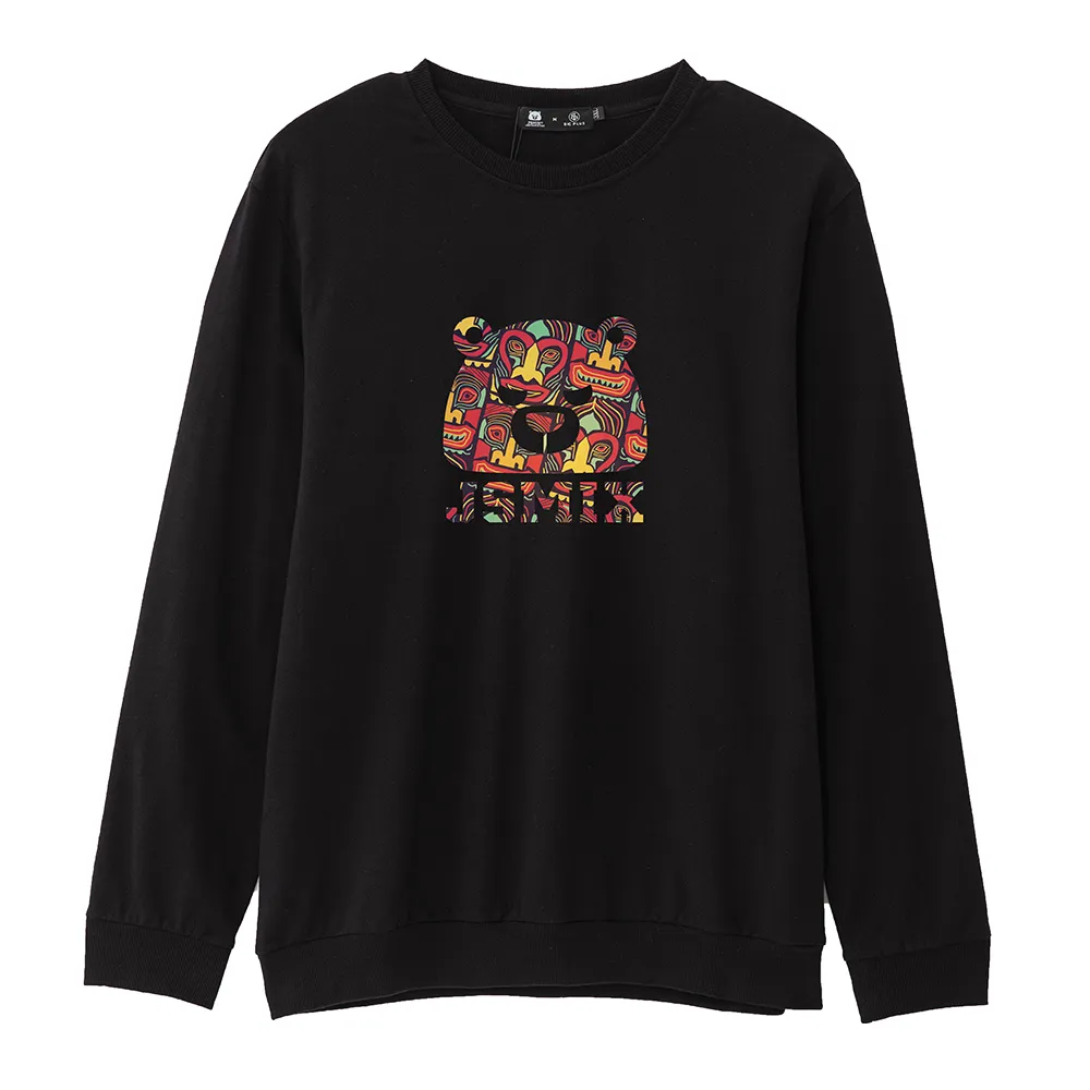 【JSMIX 大尺碼】大尺碼夏威夷tiki派對大學T恤共3色(T34JW6578)