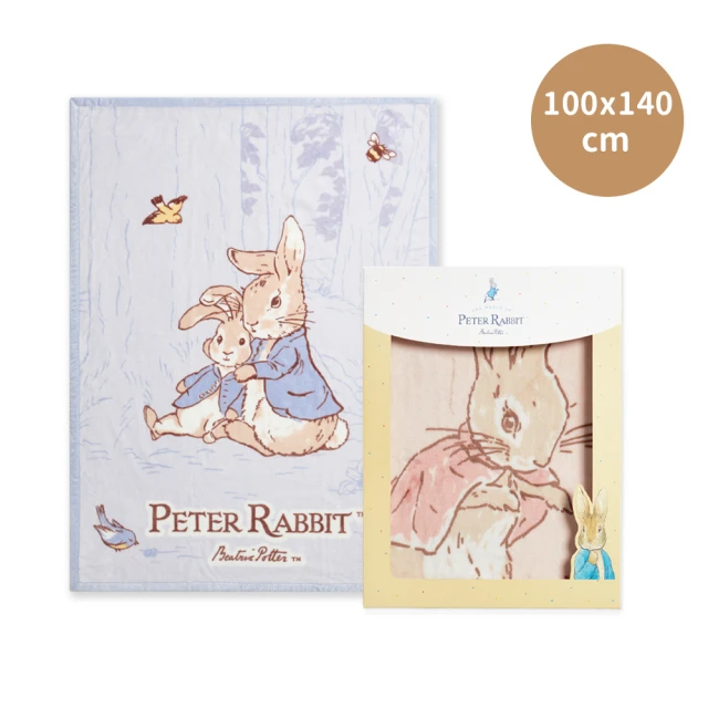 奇哥 比得兔 幼兒輕量棉柔毛毯禮盒 100x140cm 2色選擇(寶寶新生兒禮 滿月禮 彌月禮 嬰兒禮盒)