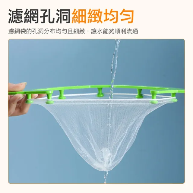 【OKAY!】廚餘過濾網 100入 過濾網 瀝水架 洗手槽 廚房廚餘 濾水網 3-GF100(廚房水槽 瀝水 過濾袋)