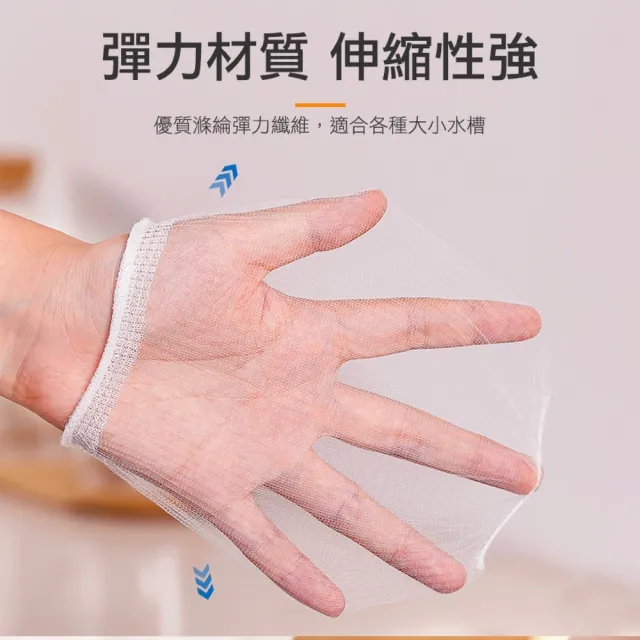 【OKAY!】廚餘過濾網 100入 過濾網 瀝水架 洗手槽 廚房廚餘 濾水網 3-GF100(廚房水槽 瀝水 過濾袋)