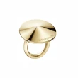【Calvin Klein 凱文克萊】Spinner系列淺金戒指-6/7/8(ck戒指)