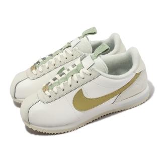 【NIKE 耐吉】休閒鞋 Wmns Cortez 女鞋 白 黃 阿甘鞋 皮革 花卉 復古 運動鞋(FV3639-171)