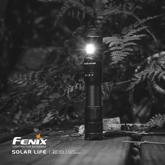 【Fenix】LD12R 雙光源多用途便攜手電筒/600流明(戰術手電筒 強光led電筒 隨身手電筒 高流明手電 USB)