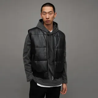 【ALLSAINTS】NARO 衍縫羊皮背心Black ML007Y(常規版型)