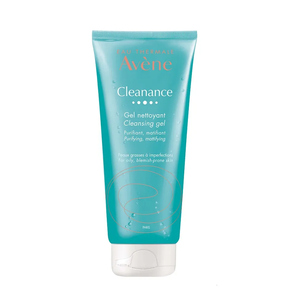 【Avene 雅漾官方直營】控油舒緩潔膚凝膠200ml(抗痘洗面乳/沐浴乳)