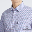 【BARONECE 百諾禮士】男款 天竹混紡格紋短袖休閒襯衫-粉色(1198193-72)