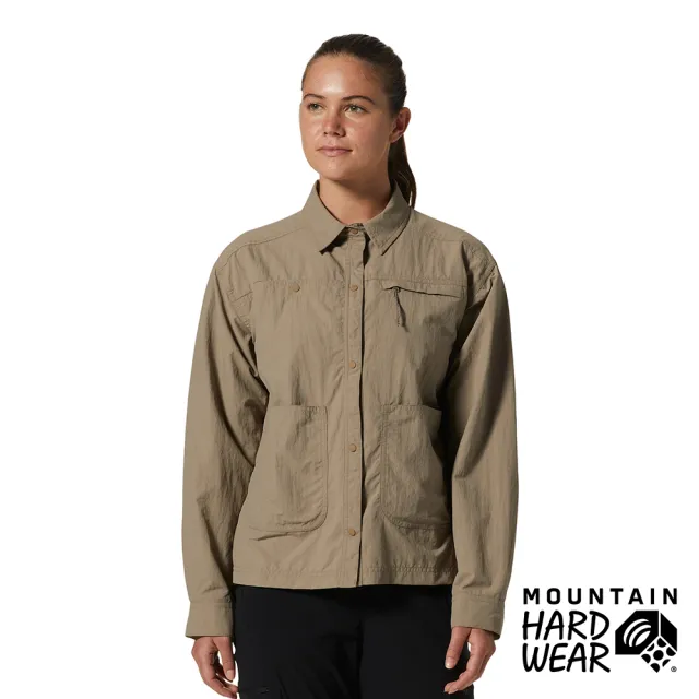 【Mountain Hardwear】Stryder Long Sleeve Shirt W 防曬防潑水長袖襯衫 女款 卡其色 #2027911