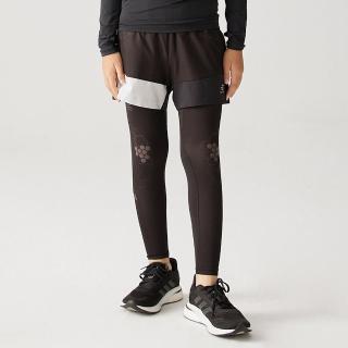 【BATIS 巴帝斯】慢跑保暖防護legging - 男童