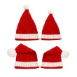 【橘魔法】親子款 針織長尾巴毛球聖誕帽(毛帽 帽子 聖誕節 耶誕節 大紅 新年 過年 喜宴 男童 女童兒童)