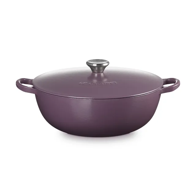 Le Creuset】琺瑯鑄鐵鍋媽咪鍋26cm 加勒比海藍/雪紡粉/海岸藍/水晶紫