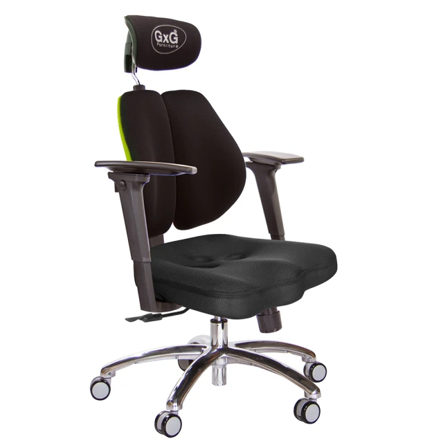 GXG 吉加吉GXG 吉加吉 兩軸枕 鋁腳/3D手遊休閒扶手 雙背美臀椅(TW-2534 LUA9M)