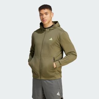 【adidas 愛迪達】ESSENTIALS 連帽外套 吸濕排汗 男 IJ9613