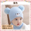 【OhBabyLying】寶寶帽+脖圍兩件組(秋冬保暖出門必備/兒童套頭帽/嬰兒帽/耳朵保暖/防風護耳/3個月-2歲)