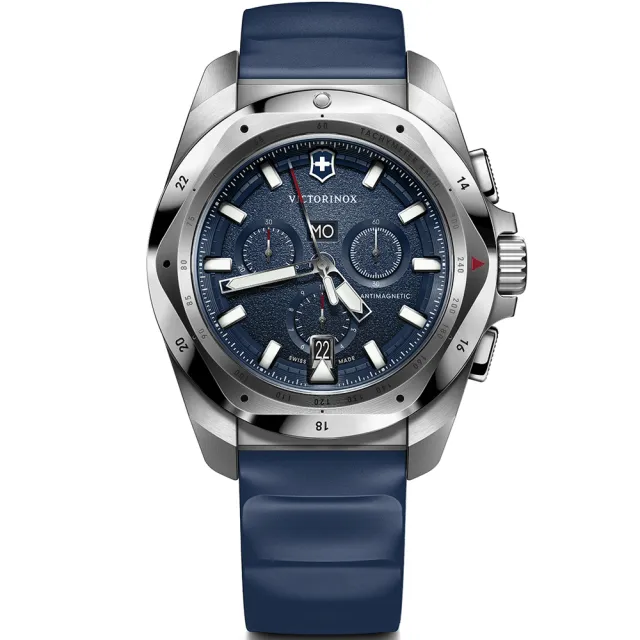 【VICTORINOX 瑞士維氏】I.N.O.X. Chrono 200米防水 計時腕錶-43mm父親節 送禮(VISA-241984)