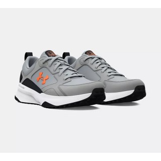 【UNDER ARMOUR】UA 男 Charged Edge 訓練鞋 灰橘(3026727-102)