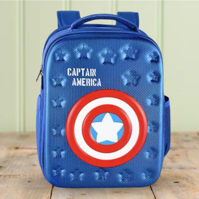 【Marvel 漫威】漫威英雄美國隊長神盾減壓護脊背包(兒童學生童包 / A4尺寸可放入)