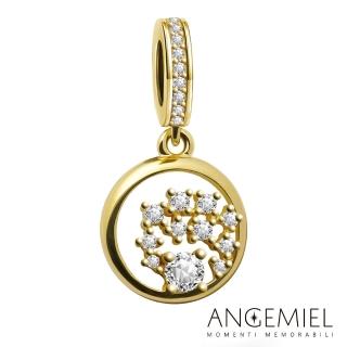 【Angemiel 安婕米】925純銀珠飾 晶瑩雪花 吊飾