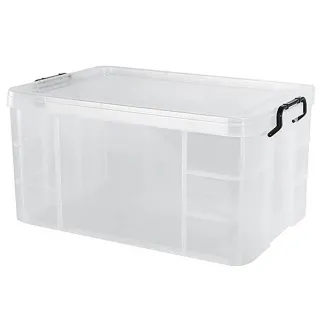 【特力屋】6入組  強固型掀蓋整理箱 65L K036