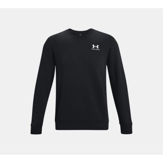 【UNDER ARMOUR】UA 男 Essential Fleece長袖套頭衫 大學T 黑(1374250-001)