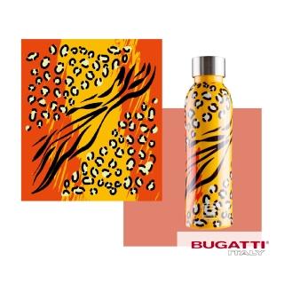 【Bugatti 布加迪】義大利設計師-狂野橘豹保溫瓶500ml(316醫療級不鏽鋼/保溫壺/保溫杯/水壺)