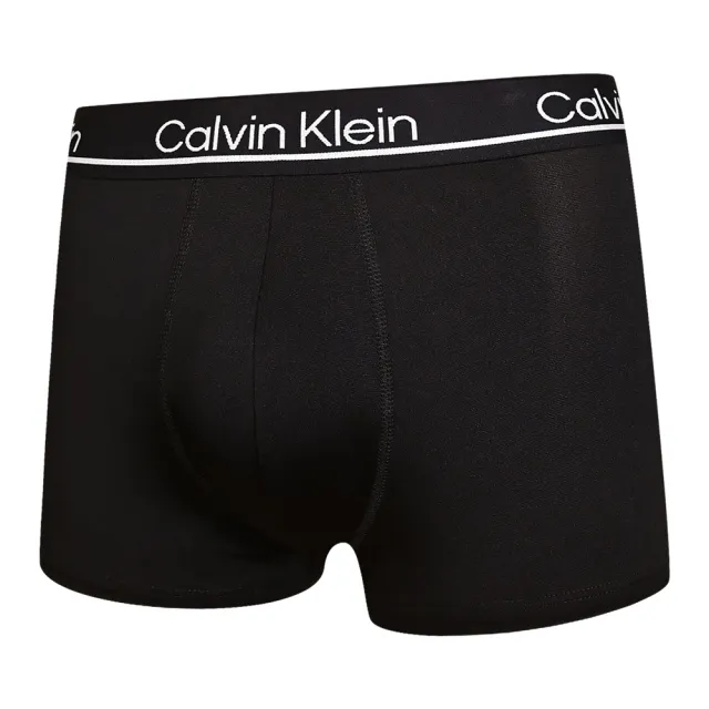 【Calvin Klein 凱文克萊】Stretch Microfiber 四入組 男內褲 絲質舒適 平口褲/四角褲/CK內褲(黑色四入組)